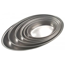 Stainless Steel Oval Veg Dish 7"  (11061) Depth - 2.5cm