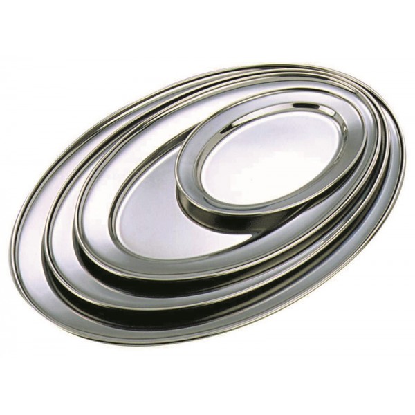 Stainless Steel Oval Flat 24"