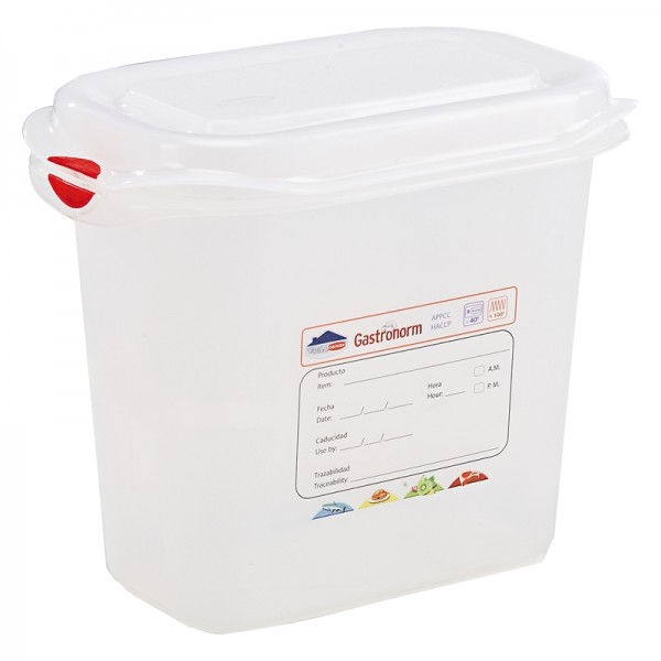 GN Storage Container 1/9 150mm Deep 1.5L (supplied with lid) (pack of 6)