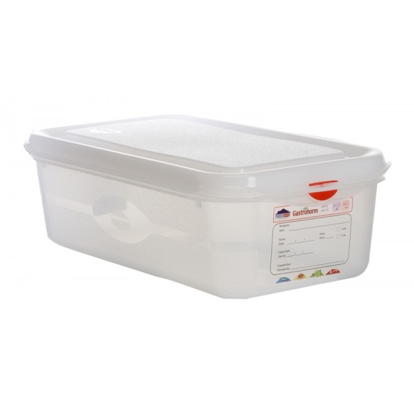GN Storage Container 1/3 100mm Deep 4L (supplied with lid) (pack of 6)