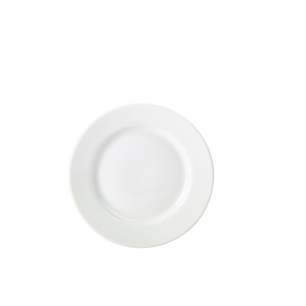 Royal Genware Classic Winged Plate 17cm White (pack of 6)