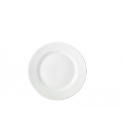 Royal Genware Classic Winged Plate 23cm White (pack of 6)