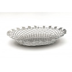 Stainless Steel Oval Basket 11.3/4"X9.1/4"