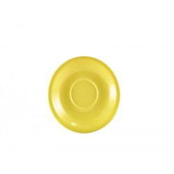 Genware Porcelain Yellow Saucer 13.5cm (Pack of 6)