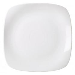 Royal Genware Rounded Square Plate 25cm (pack of 6)