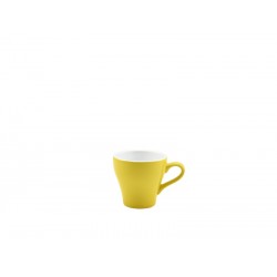 Genware Porcelain Yellow Tulip Cup 9cl/3oz (Pack of 6)