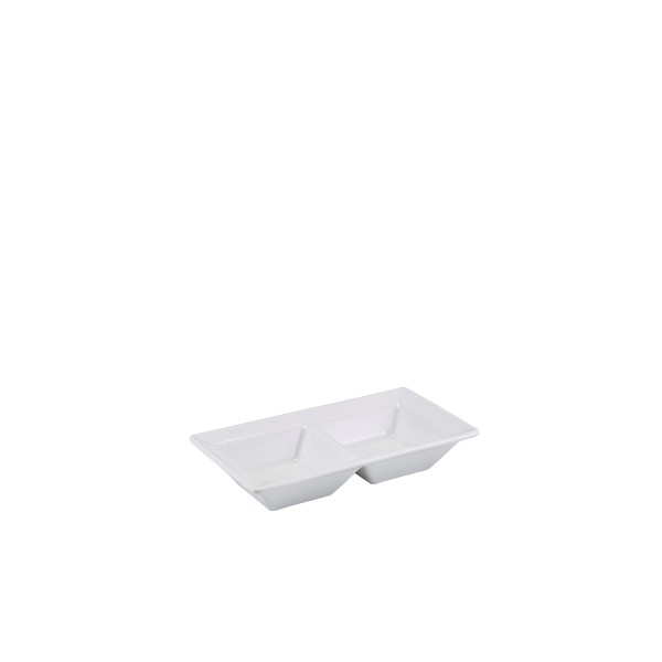 GenWare Porcelain Double Dish 15 x 8cm/6 x 3" (Pack of 6)