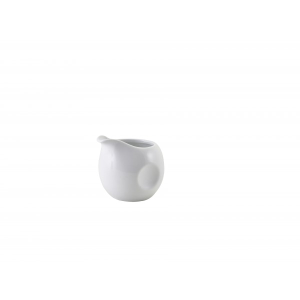 Genware Porcelain Pinched Milk Jug 8cl/2.8oz (Pack of 12)