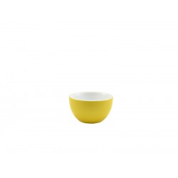 Genware Porcelain Yellow Sugar Bowl 17.5cl/6oz (Pack of 6)