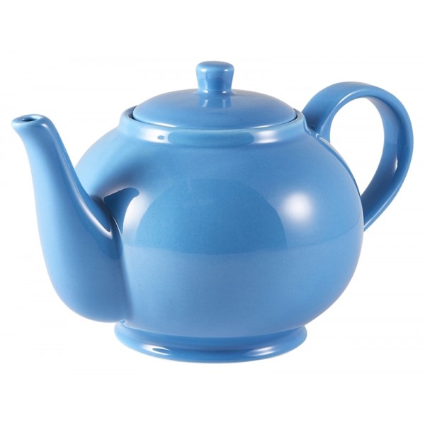 Royal Genware Teapot 85cl/30oz Blue (Pack of 6)