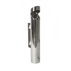 Cylinder Wall-Mounted Stainless Steel  Ashtray 46X7.5cm 18/8 Stainless Steel