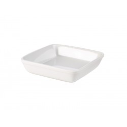 Royal Genware Square Roaster 23cm White 5.5cm high (pack of 4)