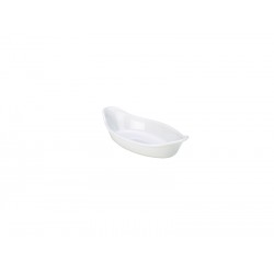 Royal Genware Oval Eared Dish 22cm White 12cm wide,3cm high (pack of 4)