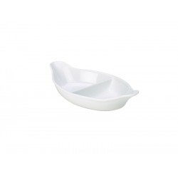 Royal Genware Divided Vegetable  Dish 28cm White Width: 16cm (pack of 4)