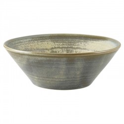 Terra Porcelain Matt Grey Conical Bowl 14cm (Pack of 6)
