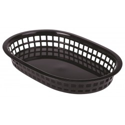 Fast Food Basket Black 27.5 x 17.5cm (pack of 6)