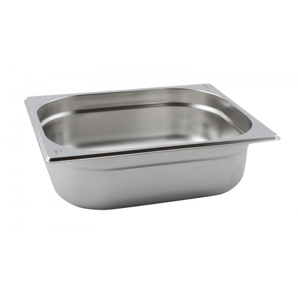 Stainless Steel Gastronorm Pan 1/2 65mm Deep size 325x265mm
