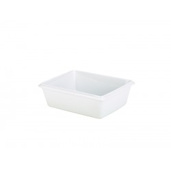 Royal Genware Gastronorm Dish 1/2 100mm White