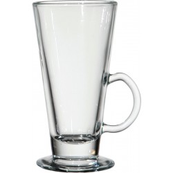 Genware Conical Latte Glass 26cl / 9oz H150 x W76mm (pack of 12)