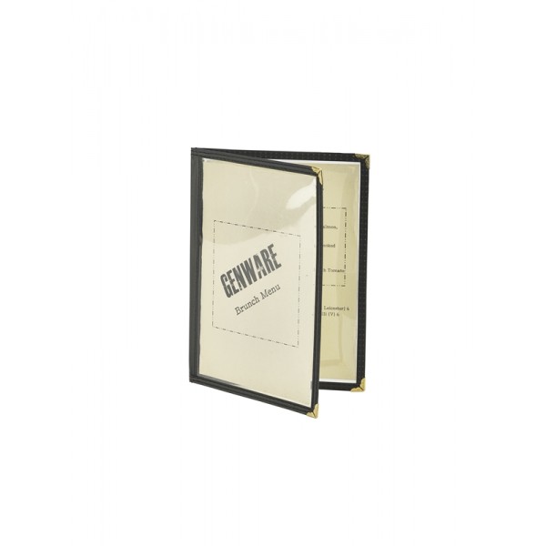 American Style Clear Menu Holder A5- 2 Page 4 Sides Facing