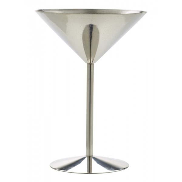 Stainless Steel Martini Glass 24cl/8.5oz Height 17cm