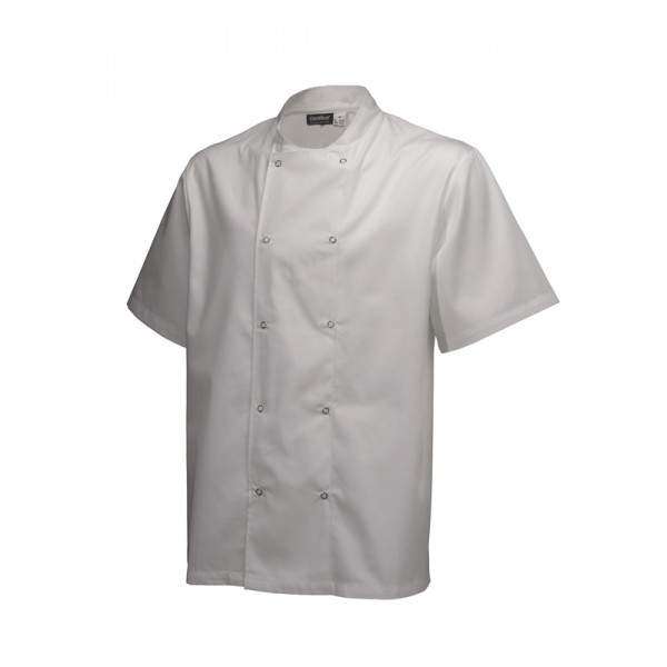 Basic Stud Jacket (Short Sleeve)White S Size
