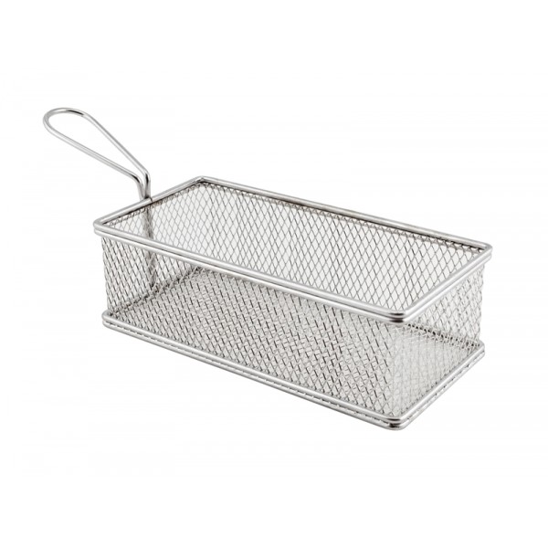 Large Rect. Serving Basket 21.5X10.5X6cm Stainless steel