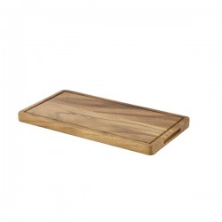Genware Acacia Wood Serving Board GN 1/3 32.5 x 17.5 x 2cm